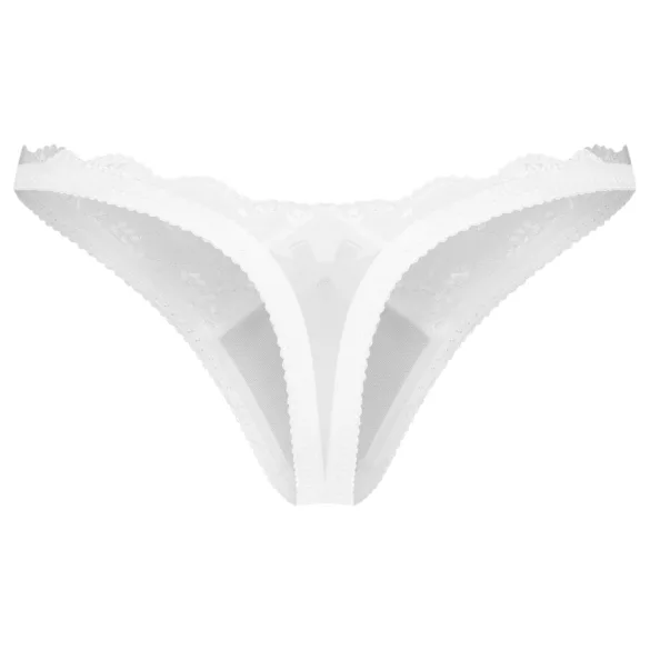 Obsessive Weddya - krajkové tanga (bílé) - L/XL