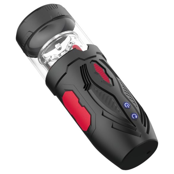 Men's Play - otočný masturbátor (černý)