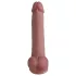 Natural Play - silikonové dildo 24 cm (tělové)
