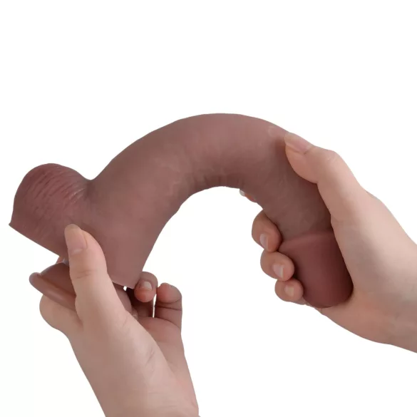 Natural Play - silikonové dildo 24 cm (tělové)