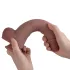 Natural Play - silikonové dildo 24 cm (tělové)