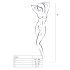 Passion BS016 - minimalistická síťovaná souprava (černá) - S-L