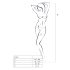 Passion BS016 - minimalistická síťovaná souprava (černá) - S-L