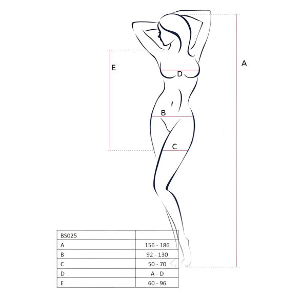 Passion BS025 - dámské minišaty s dlouhým rukávem - černé - S-L