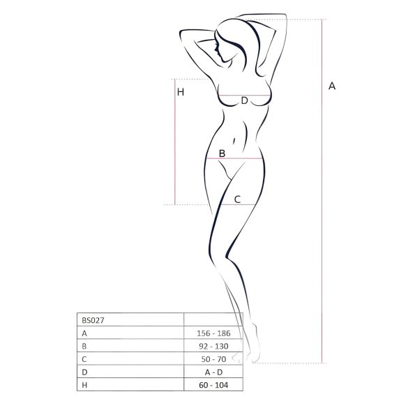 Passion - síťované minišaty - černá - S-L