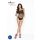 Passion BS035 - ramínkový, otevřený síťovaný body (černý) - S-L