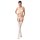 Passion BS047 - otevřený síťovaný set s výřezem (bílý) - S-L