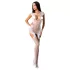 Passion BS082 - dámský negližé set - krajka bez rukávů - bílá S-L