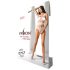 Passion BS083 - dírkované otevřené body (bílá) - S-L