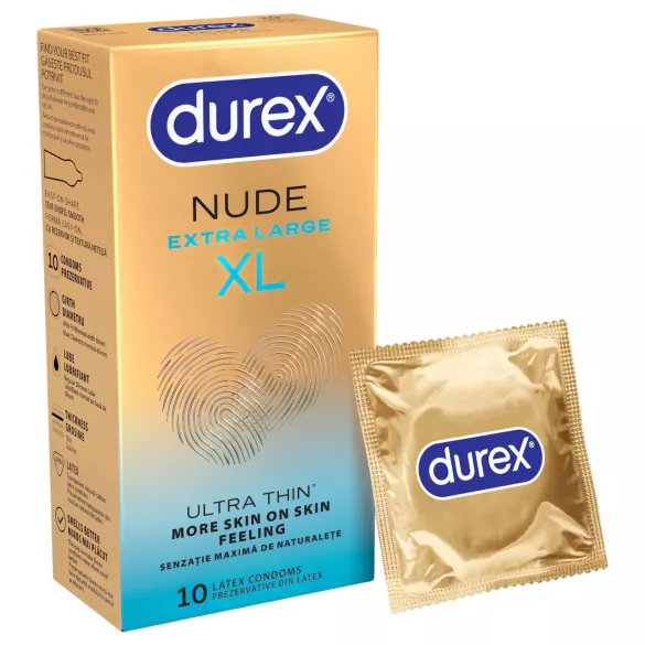 Durex Nude XL - extra velký kondom (10 ks)