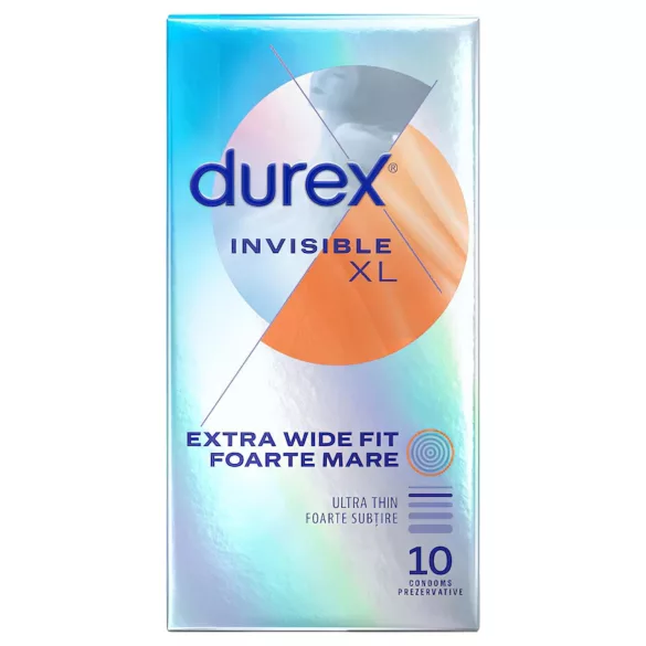 Durex Invisible XL - extra velký kondom - 10 ks