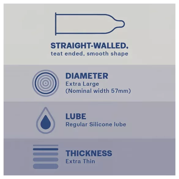 Durex Nude XL - extra velký kondom (10 ks)