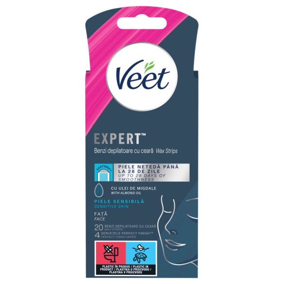 Veet Expert - depilační pásky - na citlivou pokožku - 20 ks