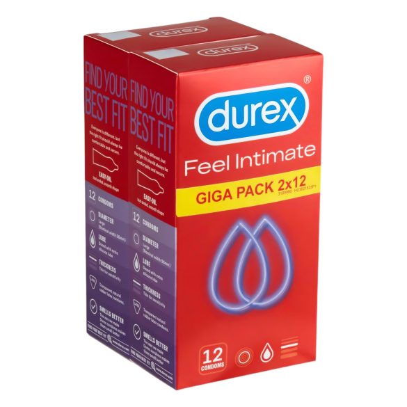 Durex Feel Intimate - tenkostěnný kondom balení (2x12 ks)
