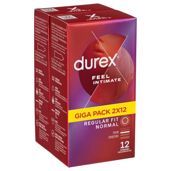 Durex Feel Intimate - ultra tenké kondomy balení (2x12 ks)