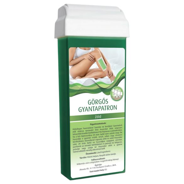 Válečková patrona vosku - široká hlavice (100 ml) - zelená