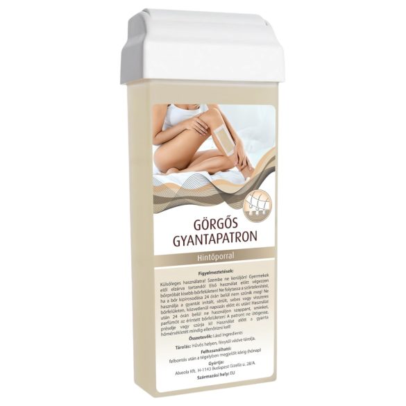 Válečkový voskový kartáč - široká hlava (100 ml) - s pudrem
