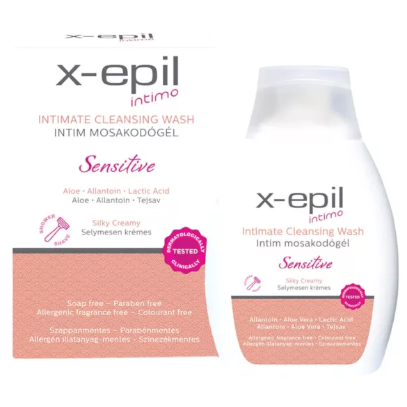 X-Epil Intimo Sensitive - intim mycí gel - 250 ml