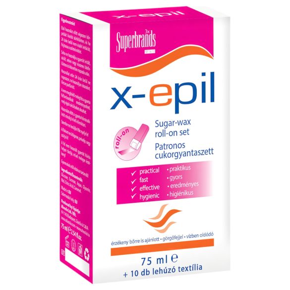 X-Epil - Sada na depilaci s cukrovými voskovými patronami