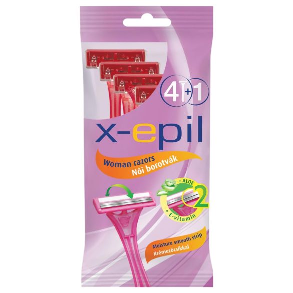 X-Epil - dámská jednorázová holítka, 2 čepele (5 ks)