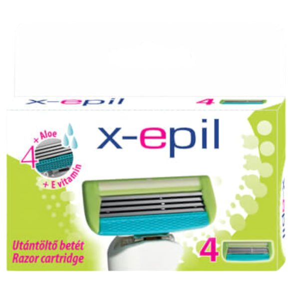 X-Epil - dámská holicí hlavice se 4 břity (4 ks)