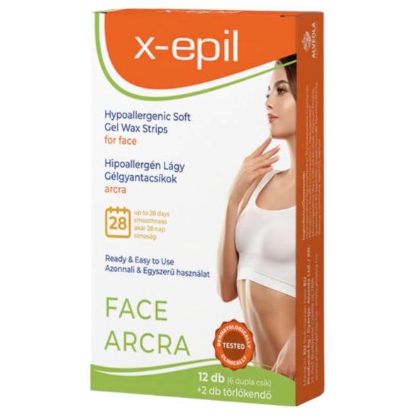 X-Epil - Hypoalergenní pásky na obličej (12 ks)