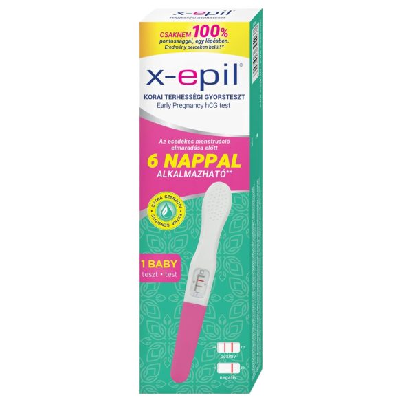 X-Epil Rychlotest pro Včasné Zjištění Těhotenství (1 ks)