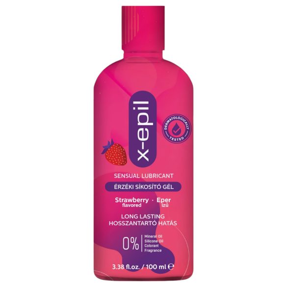 X-Epil - smyslný lubrikační gel s jahodovou příchutí (100ml)