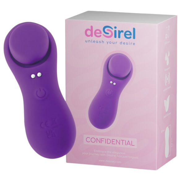 Desirel Confidential - chytrý kalhotkový vibrátor (fialová)