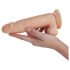 Desirel Titan - realistický dildo s varlaty (přírodní)