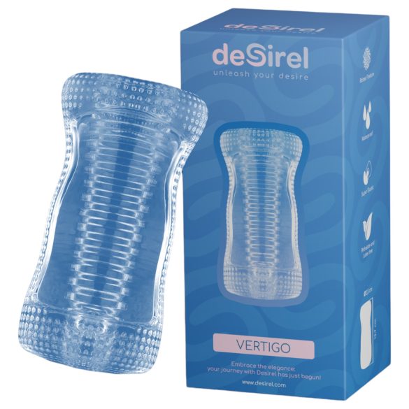 Desirel Vertigo – masturbátor s žebrovaným vnitřkem (průhledný)