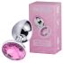 Desirel Pink Jewel S - anální kolík (stříbrno-růžová)