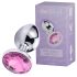 Desirel Pink Jewel L - anální kolík (stříbrno-růžový)