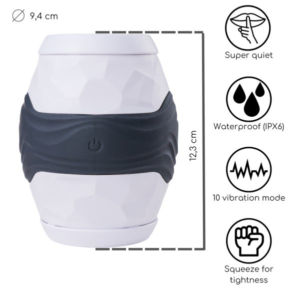 Desirel Grip Master - masturbátor s úzkým stiskem - šedý