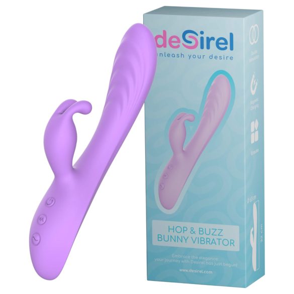 Desirel Hop & Buzz Bunny - králičí vibrátor s klitorální raménkem (růžový)