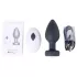 Desirel Easy Obsidian - anální vibrátor s rádiovým ovládáním, dobíjecí - černý