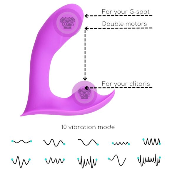 Desirel Insider - vibrátor na G-bod a prostatu - fialový