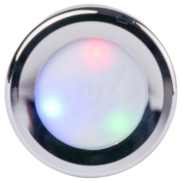 Desirel - anální kolík svítící - malý - stříbrný