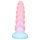 Svítící jednorožec dildo - 22 cm (duhové)