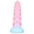 Svítící jednorožec dildo - 22 cm (duhové)