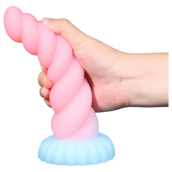 OgazR - dildo svítící jednorožec - 22 cm - duhové