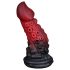 OgazR - chobotničkové dildo - 19 cm (červené)