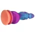 OgazR - svítící dračí dildo - 22 cm - fialovo-růžové
