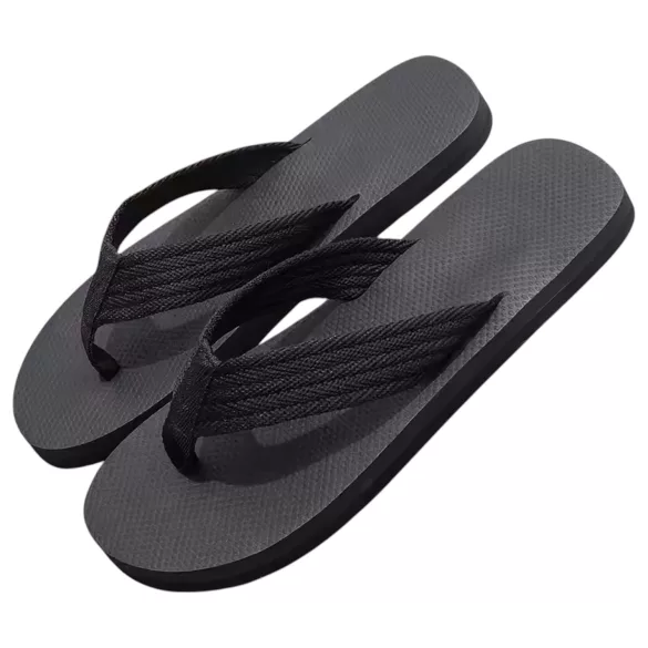 Flip-flop pantofle - penis motiv - černé - 42/43