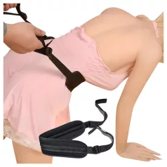 Lonely - BDSM pozicní popruh - nastavitelný - černý