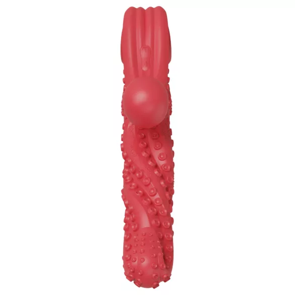 Monster Fuck - vibrátor s pohyblivým ramenem na klitoris a chapadly - červený