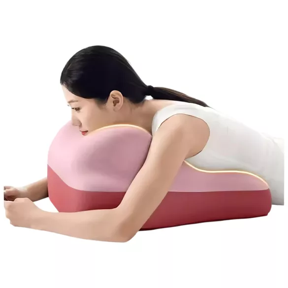 Magic Pillow - polštář z paměťové pěny s držákem na dildo - růžový