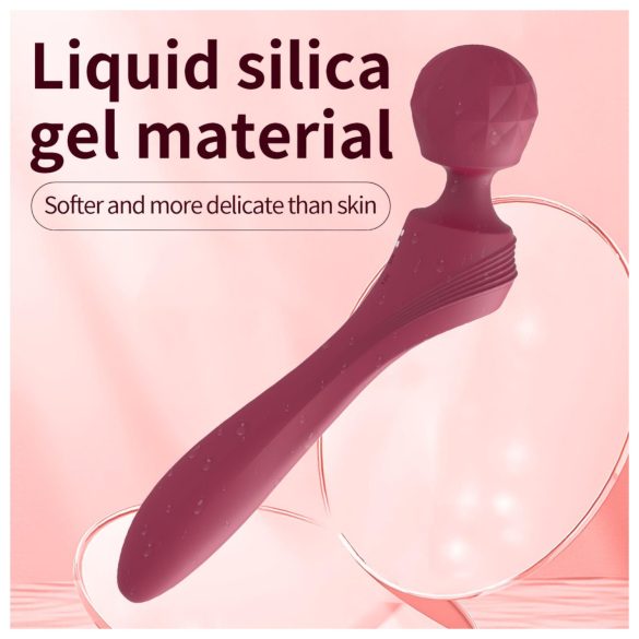 Lonely - zahnutý vibrátor masážní - červený