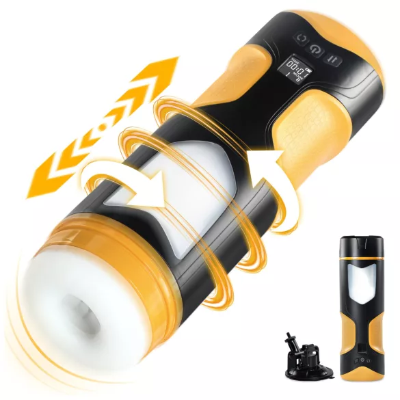 Lonely - automatický masturbátor s rotací a pohybem - černý