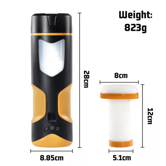 Lonely - automatický masturbátor s rotací a pohybem - černý